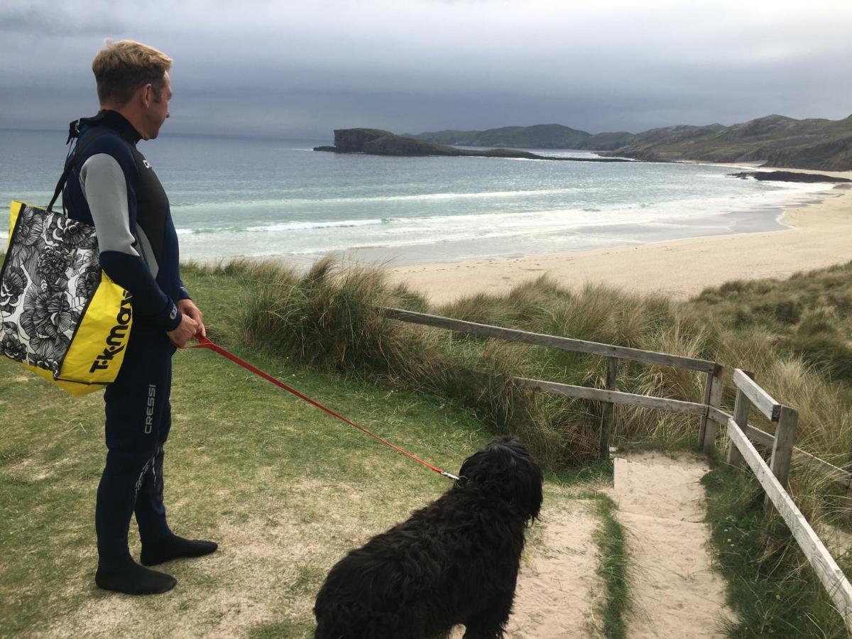 Eco Crofters Wagon By The Beach Oldshoremore 外观 照片